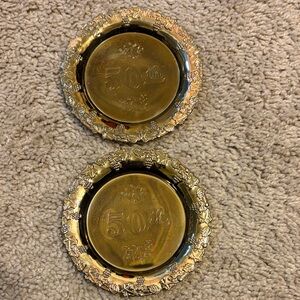 50th Golden Wedding
Anniversary Mini
Plates / Coasters